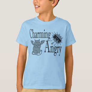 Camiseta Cita divertida de un pequeño gato endemoniado, enc