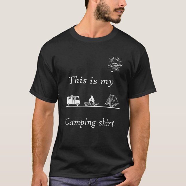 Camiseta Cita divertida de viaje, este es mi campamento (Anverso)