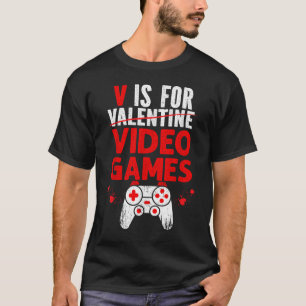Camiseta Cita divertida de videojuegos anti San Valentín pa