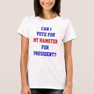 Camiseta Cita divertida de voto político para presidente há