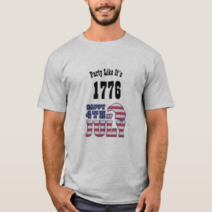 Camiseta Cita divertida del 4 de julio - Fiesta como su 177