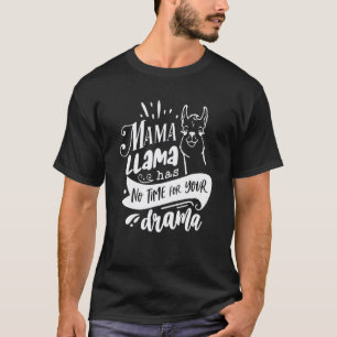 Camiseta Cita Divertida del Día de la Madre Mama Llama No
