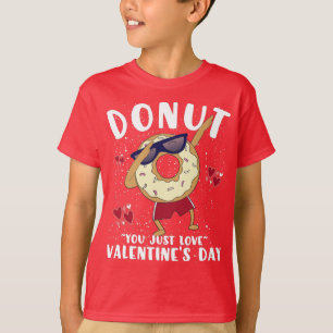 Camiseta Cita divertida del día de San Valentín Donut