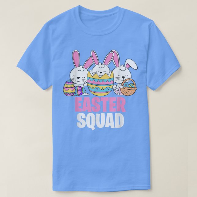 Camiseta Cita divertida del escuadrón de Pascua, Escuadrón  (Diseño del anverso)
