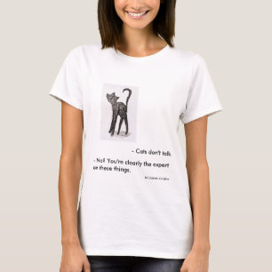 Camiseta Cita divertida del gato de Coraline