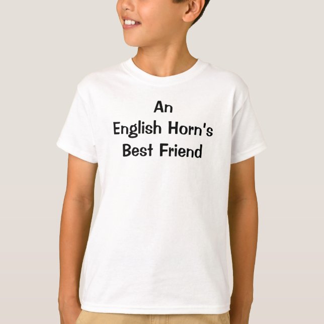 Camiseta Cita divertida del mejor amigo del Cuerno de Inglé (Anverso)