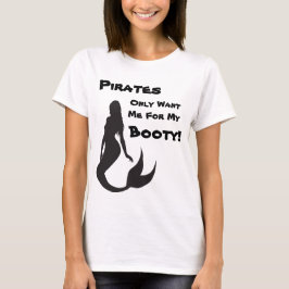 Camiseta Cita divertida del pirata con el texto adaptable