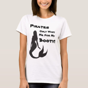 Camiseta Cita divertida del pirata con el texto adaptable