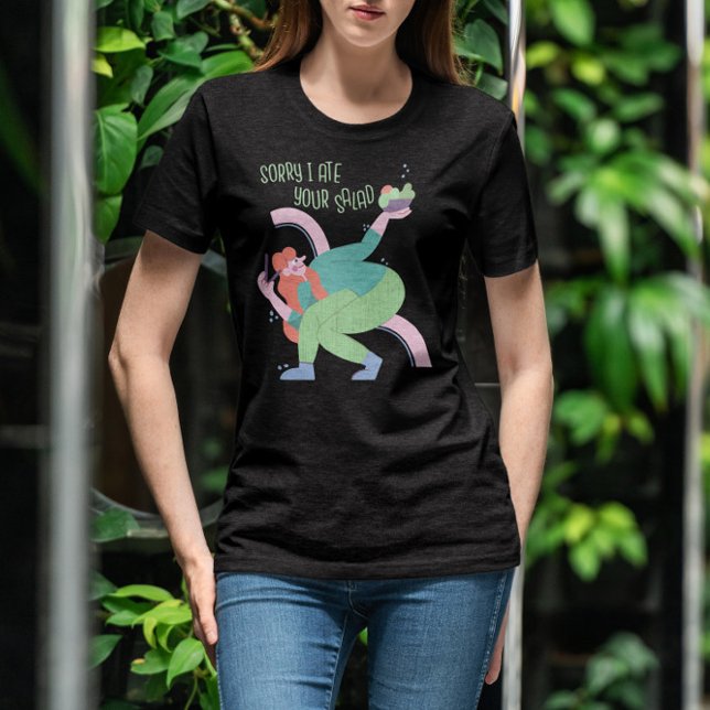 Camiseta Cita divertida del Vegan de la ensalada (Subido por el creador)