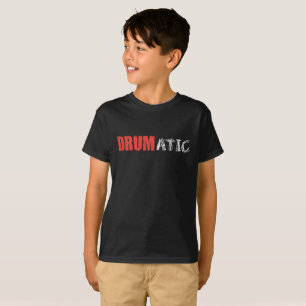 Camiseta Cita divertida drástica con texto rojo y blanco