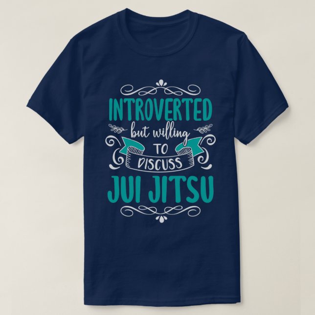 Camiseta Cita divertida e introducida de Jui Jitsu (Diseño del anverso)