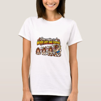 Camiseta Cita Divertida El Café Nunca Es Suficiente