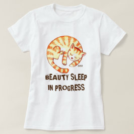 Camiseta "Cita divertida en curso del gato del sueño de