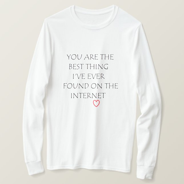 Camiseta Cita divertida/humorística para él/ella (Anverso del diseño)