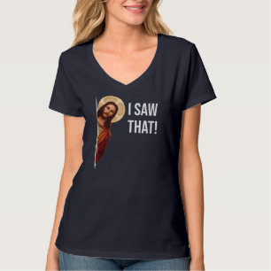 Camiseta Cita divertida Jesús Meme Vi Ese Cristiano