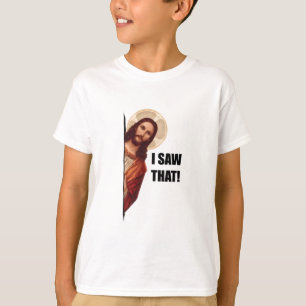 Camiseta Cita Divertida Jesús Meme Vi Eso Cristiano