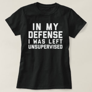 Camiseta Cita divertida no supervisada izquierda