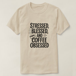 Camiseta Cita divertida obtenida con el mejor café enfatiza