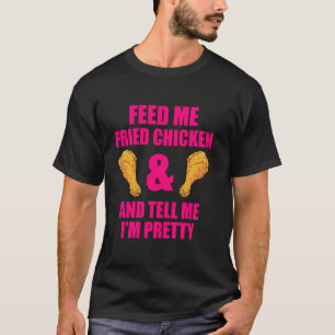 Camiseta Cita divertida para amantes del pollo frito para h