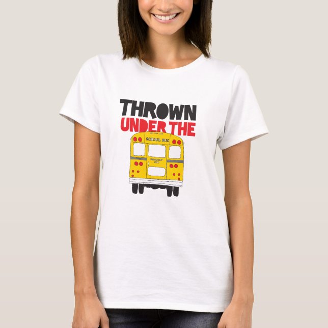 Camiseta Cita divertida para autobús de escuela amarilla (Anverso)