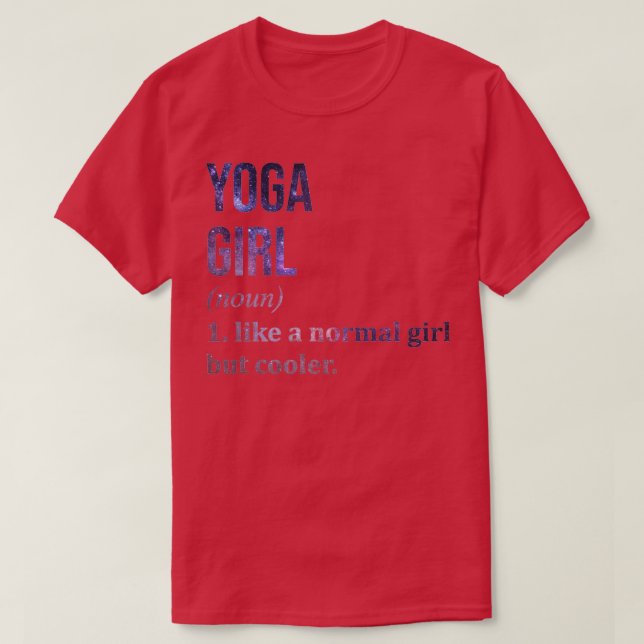 Camiseta Cita divertida para Chica de yoga (Diseño del anverso)