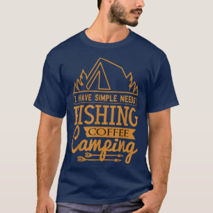 Camiseta Cita divertida para el negocio de la pesca de camp
