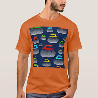 Camiseta Cita divertida para el patrón de curling del amant