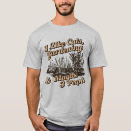 Camiseta Cita divertida para introvertidos amantes del jard