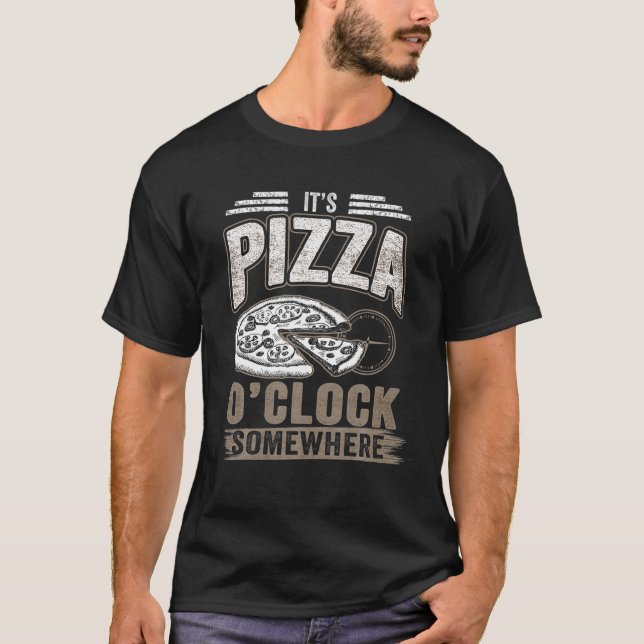 Camiseta Cita divertida para los amantes de la pizza - es P (Anverso)