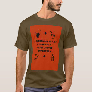 Camiseta Cita divertida para los barman
