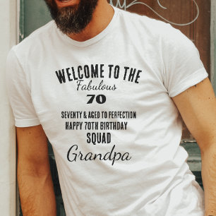 Camiseta Cita divertida personalizada para el 70 cumpleaños