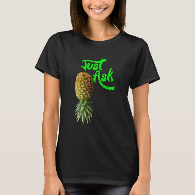 Camiseta Cita divertida Pineapple Sharing Swinger 1 (Anverso)