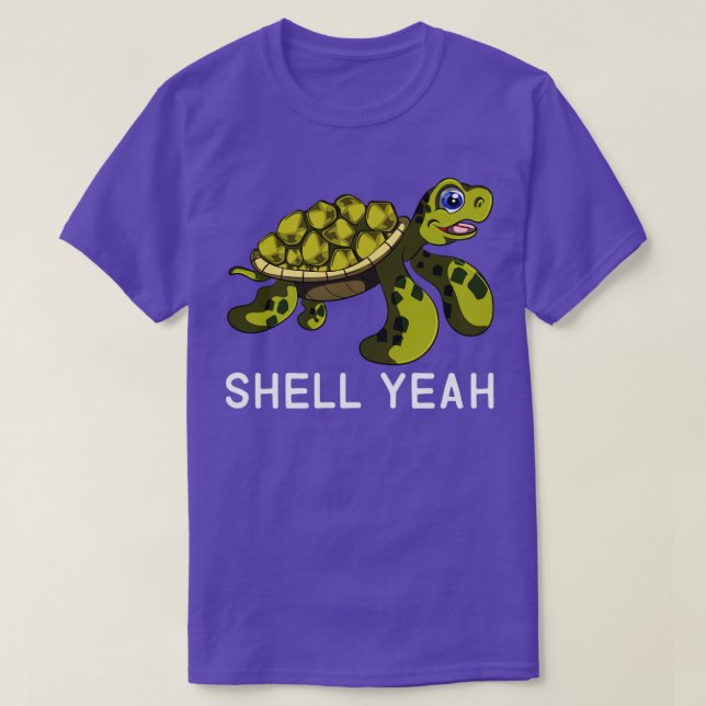 Camiseta Cita divertida Pun Shell Yeah Turtles (Diseño del anverso)