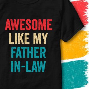Camiseta Cita divertida retro genial como mi suegro