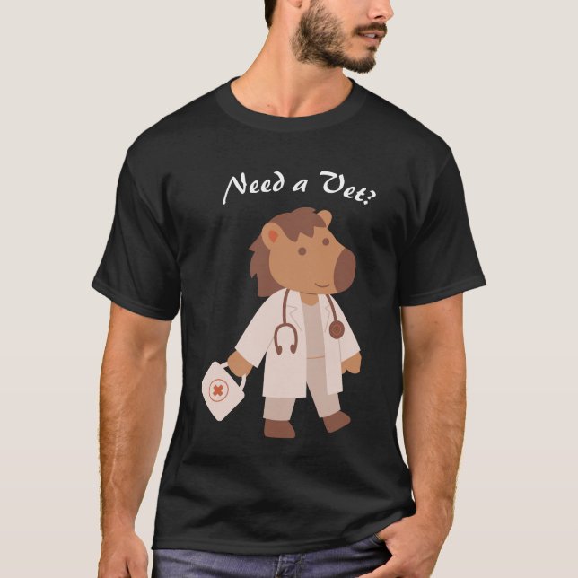 Camiseta Cita divertida sobre humor veterinario para cuidad (Anverso)