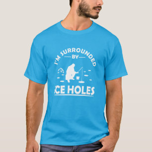 Camiseta Cita divertida sobre la pesca en el hielo