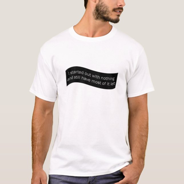 Camiseta Cita divertida sobre nada (Anverso)