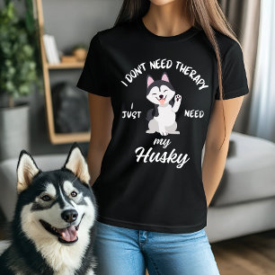 Camiseta Cita divertida sobre terapia para perros con amant
