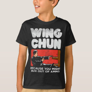 Camiseta Cita divertida sobre Wing Chun Fighter en artes ma