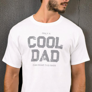 Camiseta Cita Divertida Tipografía Gris Humor Padre Genial