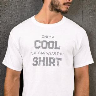 Camiseta Cita Divertida Tipografía Gris Humor Papá Genial