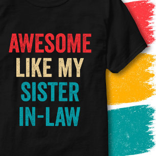 Camiseta Cita Divertida Vintage Impresionante Como Mi Cuñad