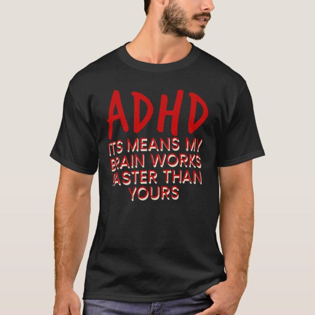 Camiseta Cita divertida y divertida de acdc, Humor neurodiv (Anverso)