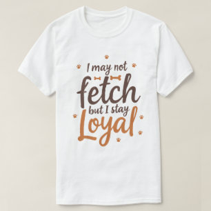 Camiseta Cita Divertida y Leal de Perro - Arte de Canino Ad