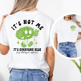 Camiseta Cita Divertida y Lindo sobre Salud Mental y Gráfic