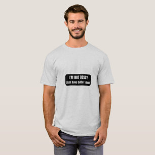Camiseta Cita Divertida y Sarcástica – No Soy Mandona, Solo