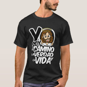 Camiseta Cita en español Verso de la Biblia Cristiano Relig
