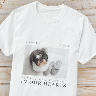 Camiseta Cita en memoria de mascota Foto de Moda moderna si