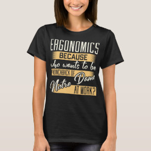 Camiseta Cita ergonómica cómica