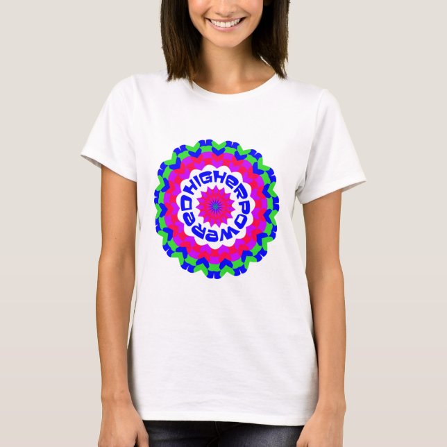 Camiseta Cita espiritual de mayor potencia Diseño Kaleidosc (Anverso)